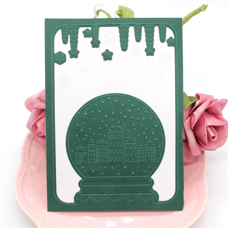 Рождественские Вырубные штампы в виде шариков и тиснение Φ для рукоделия