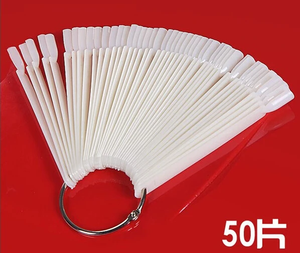 50 шт. накладные наклейки на палочки для дизайна ногтей складной дисплей красота