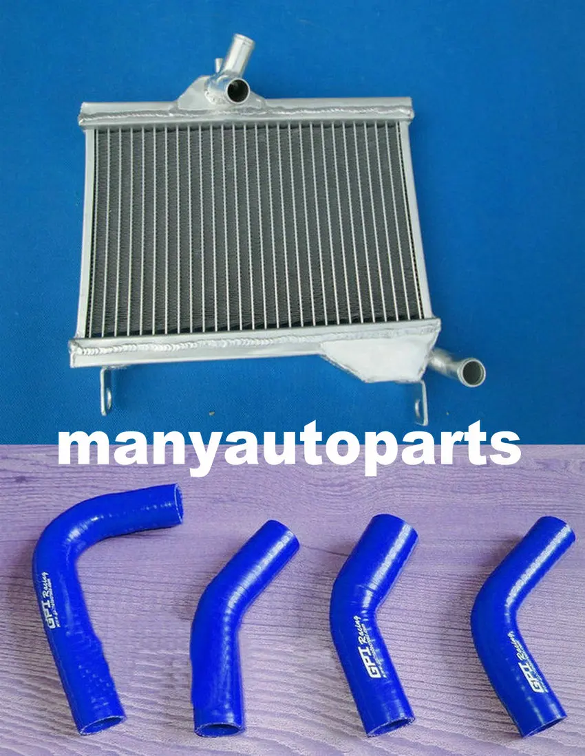 Алюминиевый радиатор GPI Racing + красный шланг для Yamaha RZ350 RZ 350 RD350 RD250 RD 250|hose red|radiator