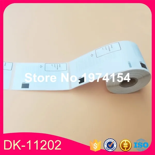 200 заправляемых рулонов совместимых с DK-11202 этикеток 62 мм * 100 300 шт. принтером для