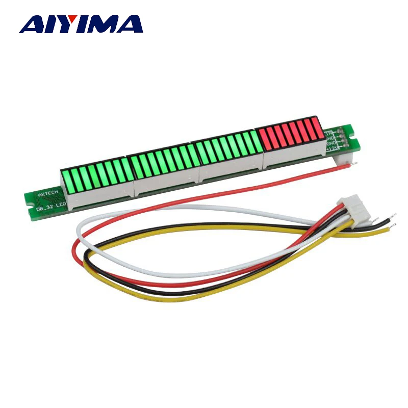 AIYIMA 32 Аудио Уровень индикатор стерео музыка спектр усилитель УФ метр для
