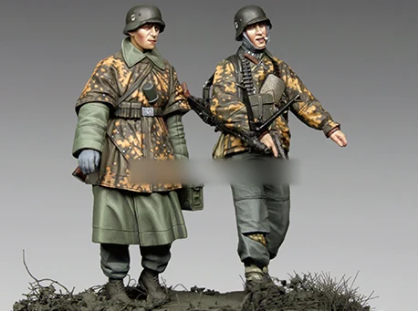 [Tuskmodel] масштаб 1 35 Набор фигурок из смолы WW2 KG Hansen at столб набор 2 фигурки|resin model