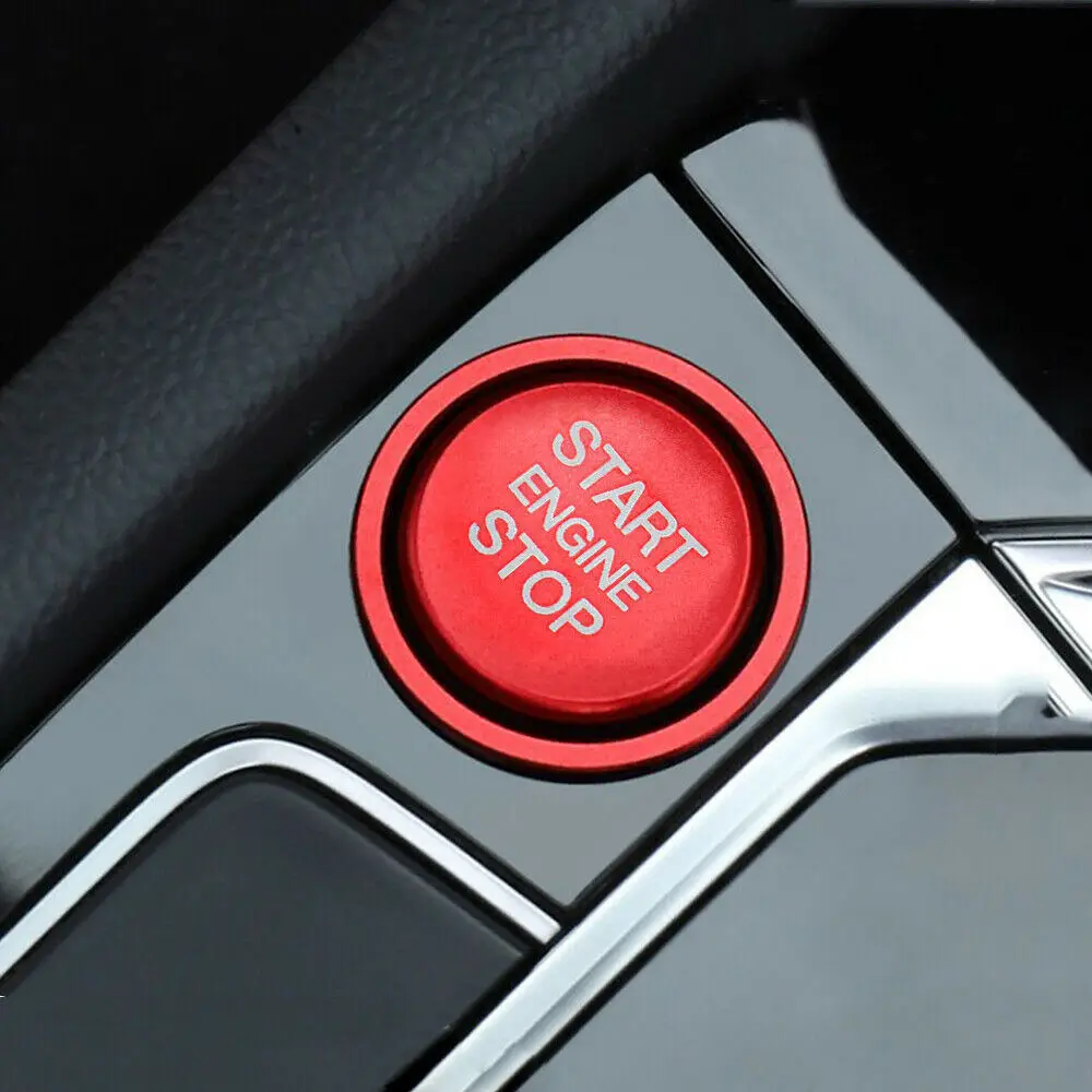 2PCS Engine Start Stop Push Switch Button Cover Ring Trim For VW Golf 7 MK7 Jetta One-button Starter The Public | Автомобили и
