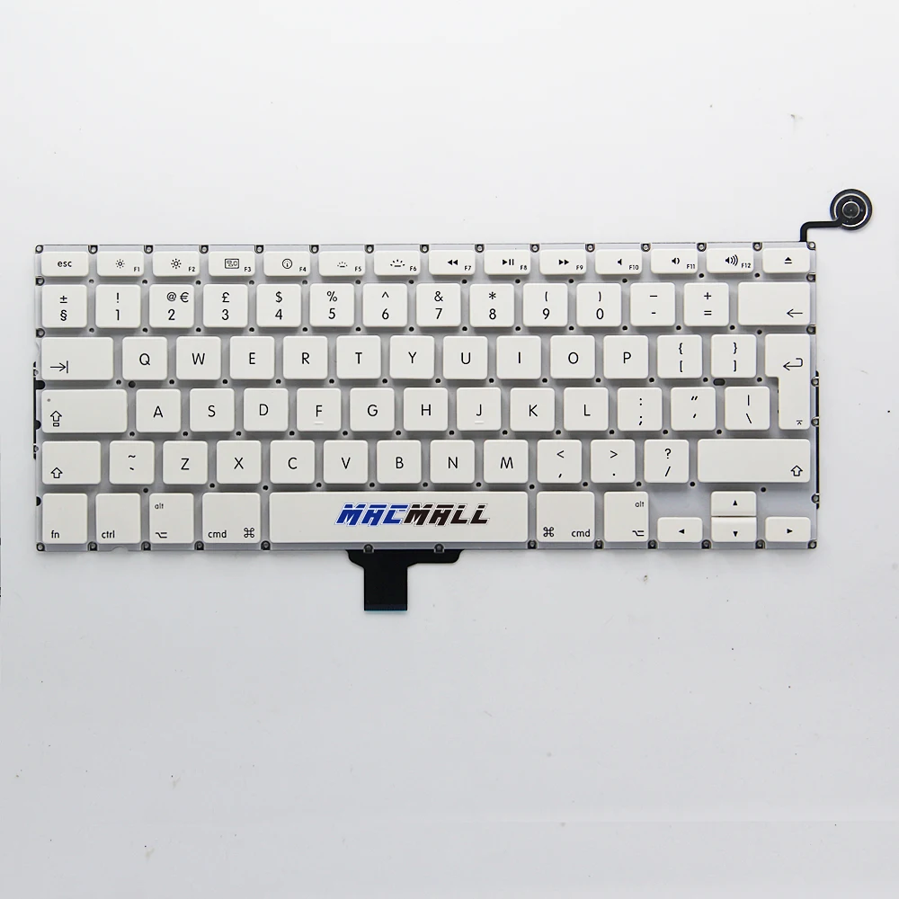 A1342 клавиатура британский английский для Macbook Pro 13 дюймов Macbook Unibody белый A1342 английская клавиатура 2009 2010 MC207 MC516