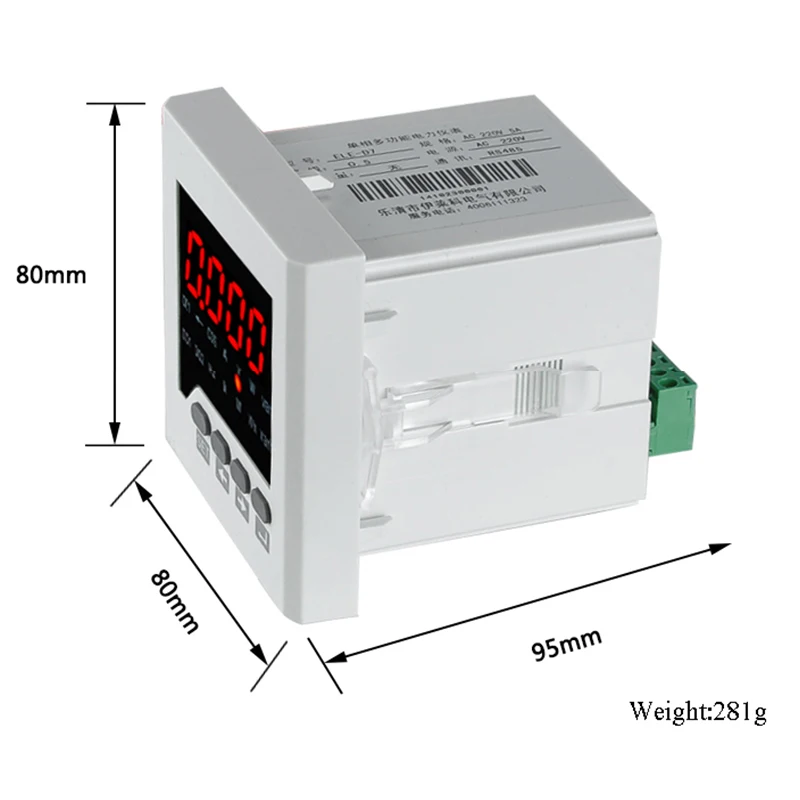 AC 85 265V 220V 5A ЖК измеритель мощности однофазный многофункциональный цифровой все