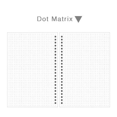Dot Matrix MUJI стиль A5 B5 точечная сетка пустая спираль блокнот бумага для заметок альбом для путешествий дневник filofax планировщик bullet agenda - Цвет: Dot Matrix