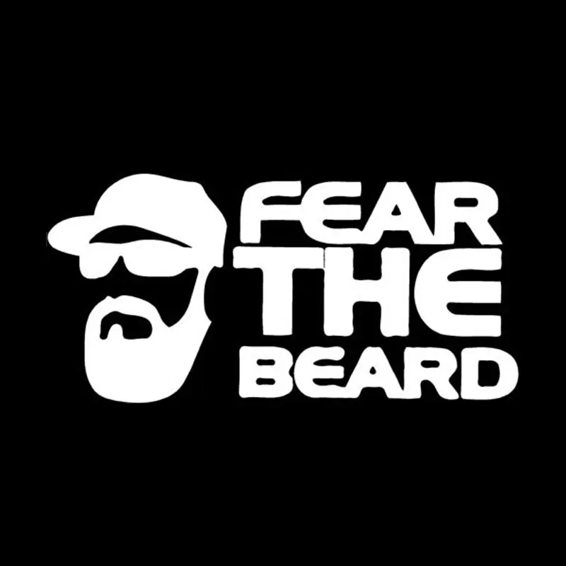 15cm*7.3cm Fear The Beard Vinyl Fashion Window Decals Accessories C5-1255 | Автомобили и мотоциклы
