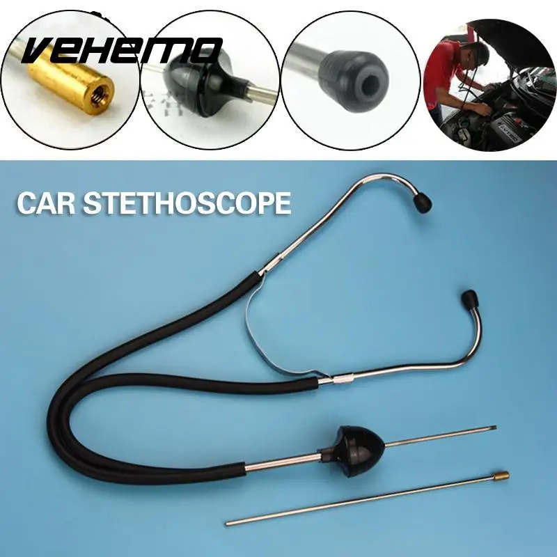 Professional Automotive Mechanics Stethoscope Engine Analyzer Tool Car Van Super Sensitive Auto Repair Diagnostic Testing Kit To |