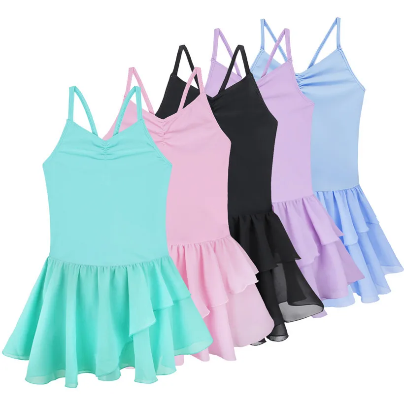Girls Ballet Dress Strap Gymnastics Leotard Professional Tutu Dancer Costumes Girl Dance Vest | Детская одежда и обувь