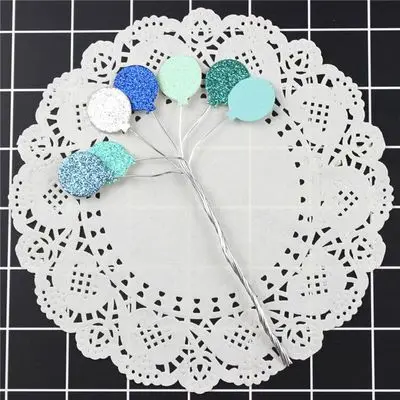 1 шт милый красочный Блестящий маленький воздушный шар Железный Торт Топперы