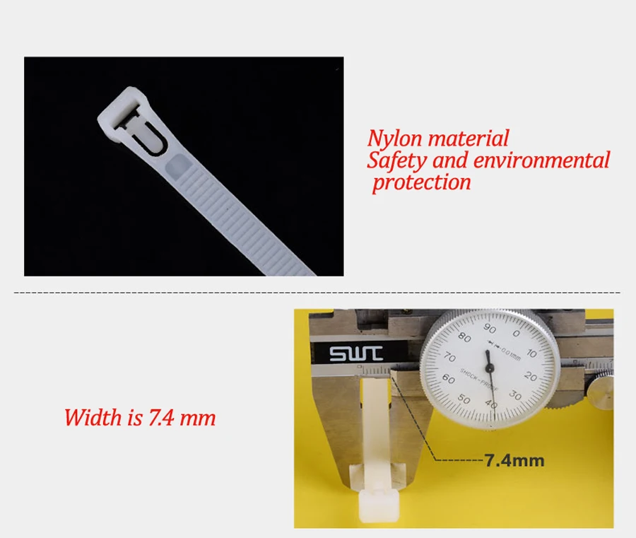 100 шт. нейлоновые кабельные стяжки многоразовые|cord strap|reusable zip tieszip ties |