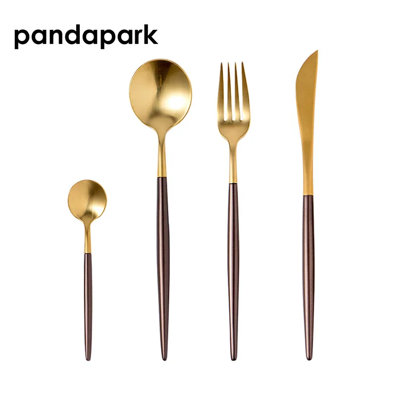 Красивая винтажная посуда Pandapark из нержавеющей стали 304 португальская для