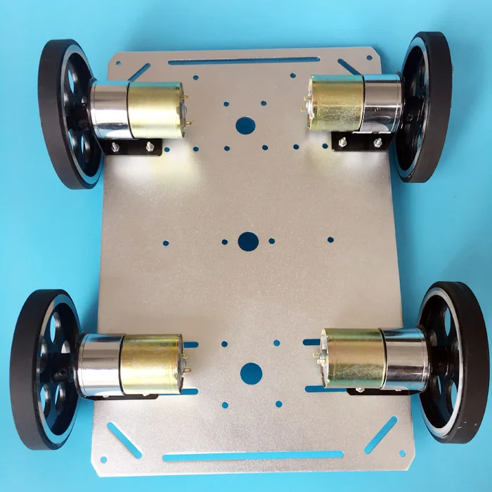 DIY Smart RC робот автомобиль шасси 4WD 37 мм Двигатель с металлическим колесом для Arduino