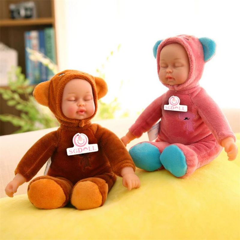 [Sgdoll] 26 см/10 &quotМини Симпатичные Реалистичного Reborn Куклы плюшевые и винил ручной