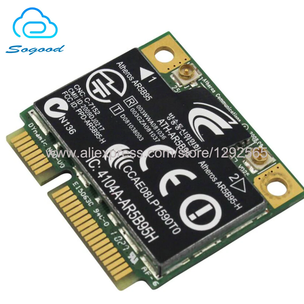 Половинная мини PCI Express Беспроводная LAN карта Atheros AR5B95 Ultra RT5390 для HP 4421S CQ42/CQ32/CQ56 G4 G6