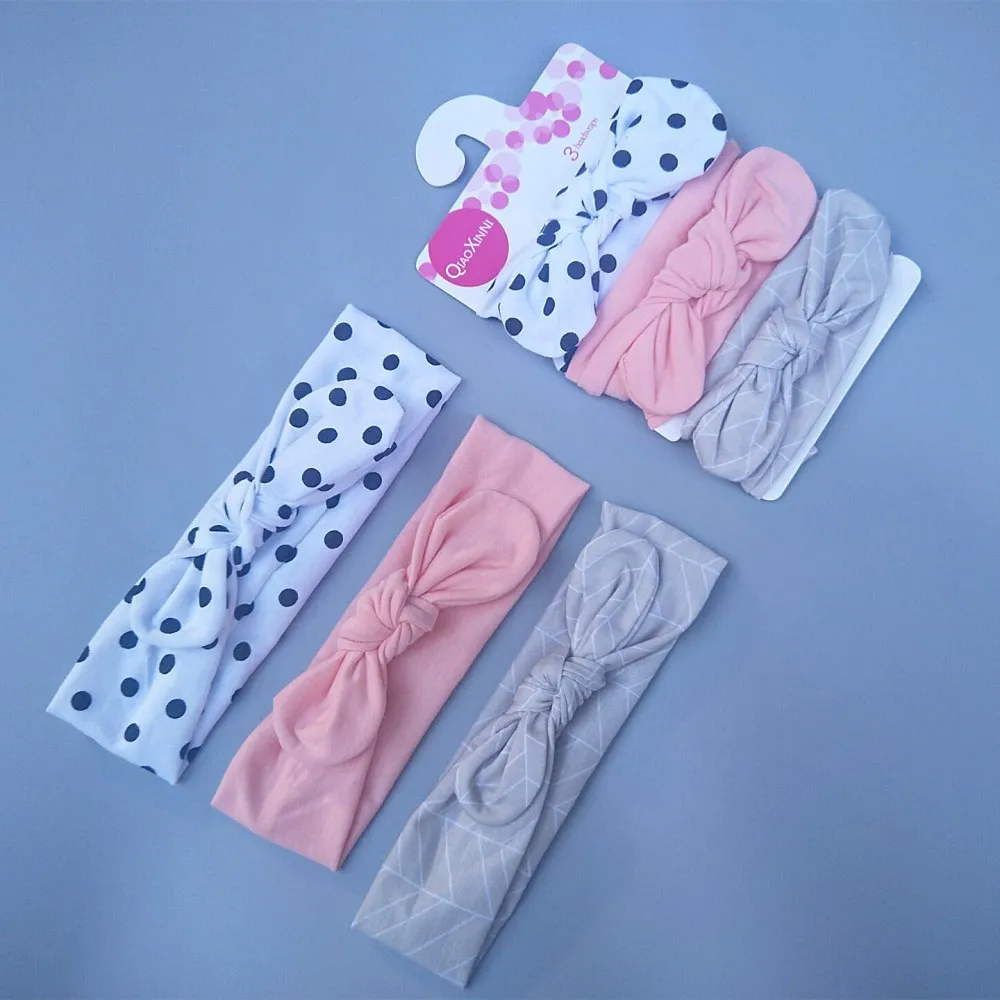 Комплект повязок на голову для маленьких девочек из 3 предметов повязка с