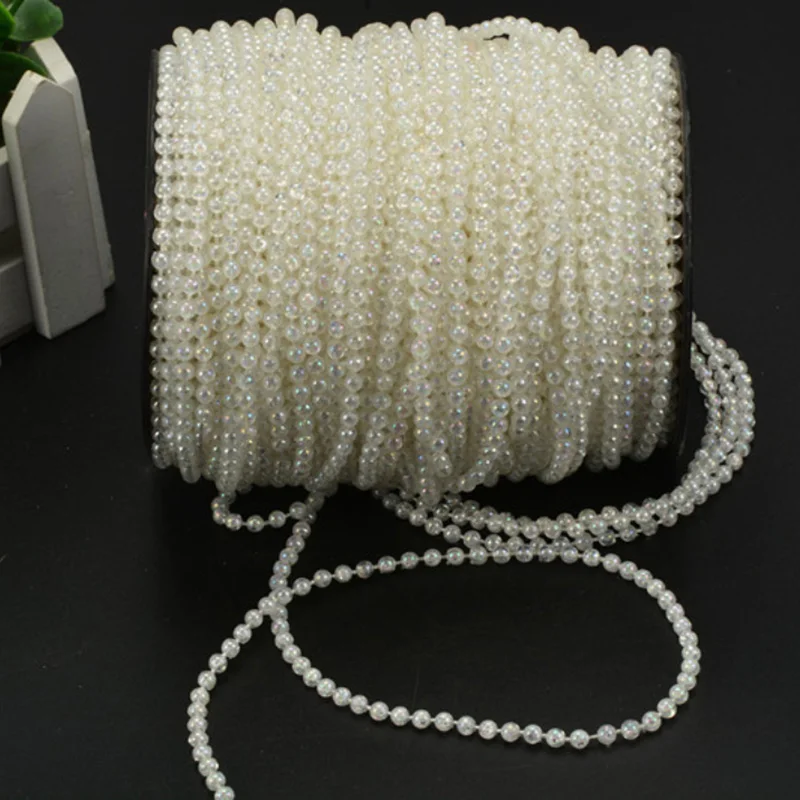 Искусственный жемчуг цепочка 4 мм 20 м|ornamental decoration|ornaments curtainsornaments beads |