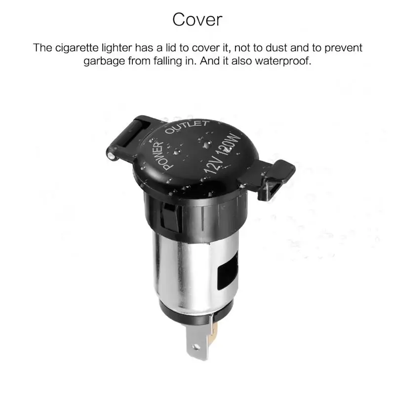 Female Cigarette Lighter Adapter Power Plug Waterproof Plastic Motorcycle Car Truck 12-24V Socket GPS | Автомобили и мотоциклы