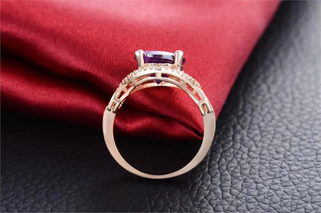 Женское Обручальное Кольцо 2017 Женские Ювелирные изделия Золотое кольцо подарок