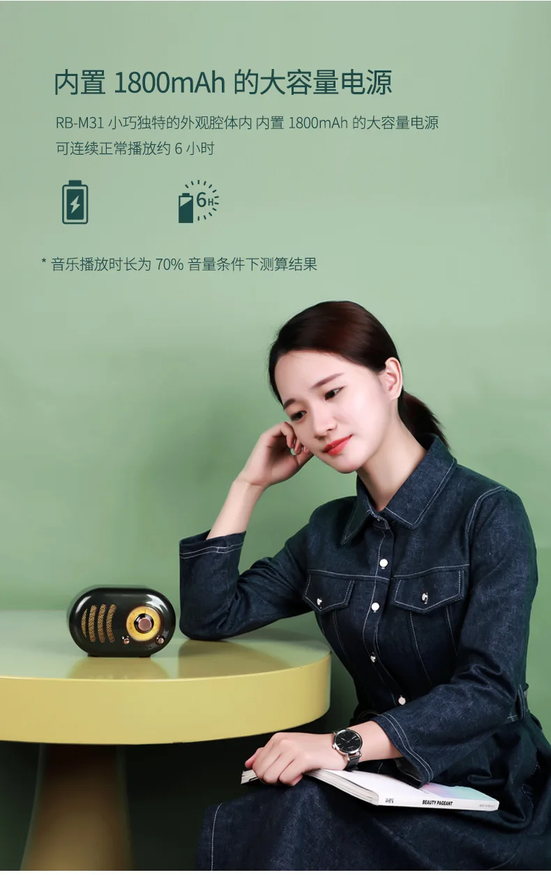 Remax беспроводной Bluetooth спикер Bluetooth 4,2 Портативный HIFI Bluetooth динамик для IOS Android смартфонов RB-M31