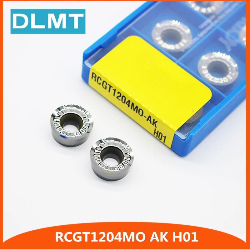 10 шт. RCGT1204MO AK H01 фреза из алюминия с ЧПУ вставка лезвия фрезеровочный инструмент