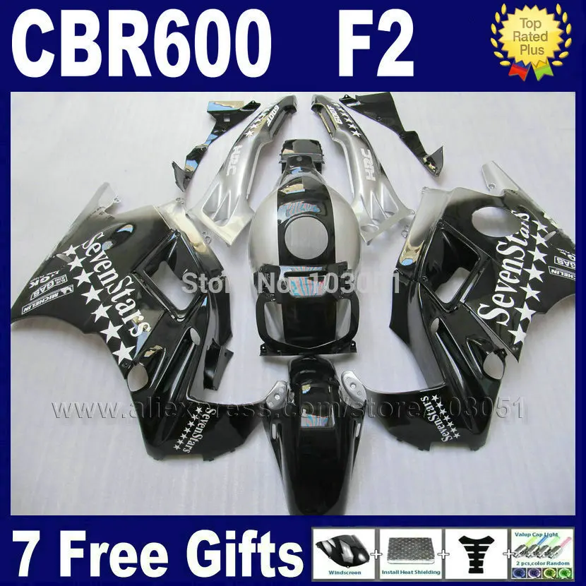 

Fullset Motor fairings set for Honda 1993 1994 CBR 600 F2 1991 1992 CBR600 91 92 93 94 F2 CBR600 F sevenstars road fairing kits