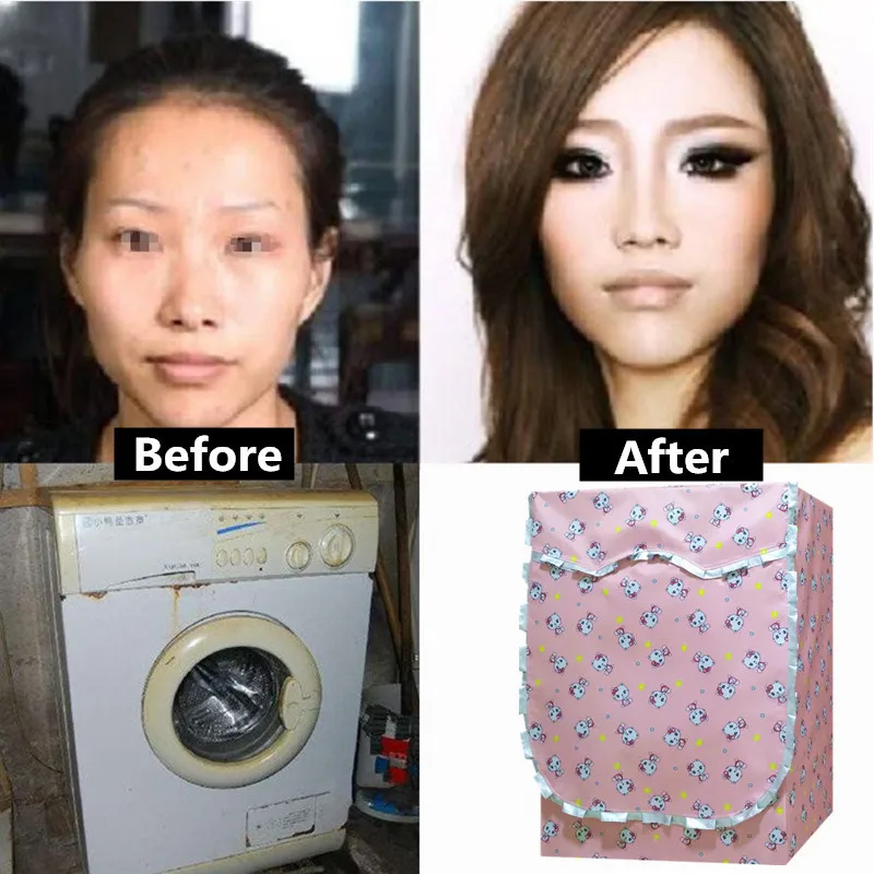 Водонепроницаемый чехол для стиральной машины с мультяшным покрытием