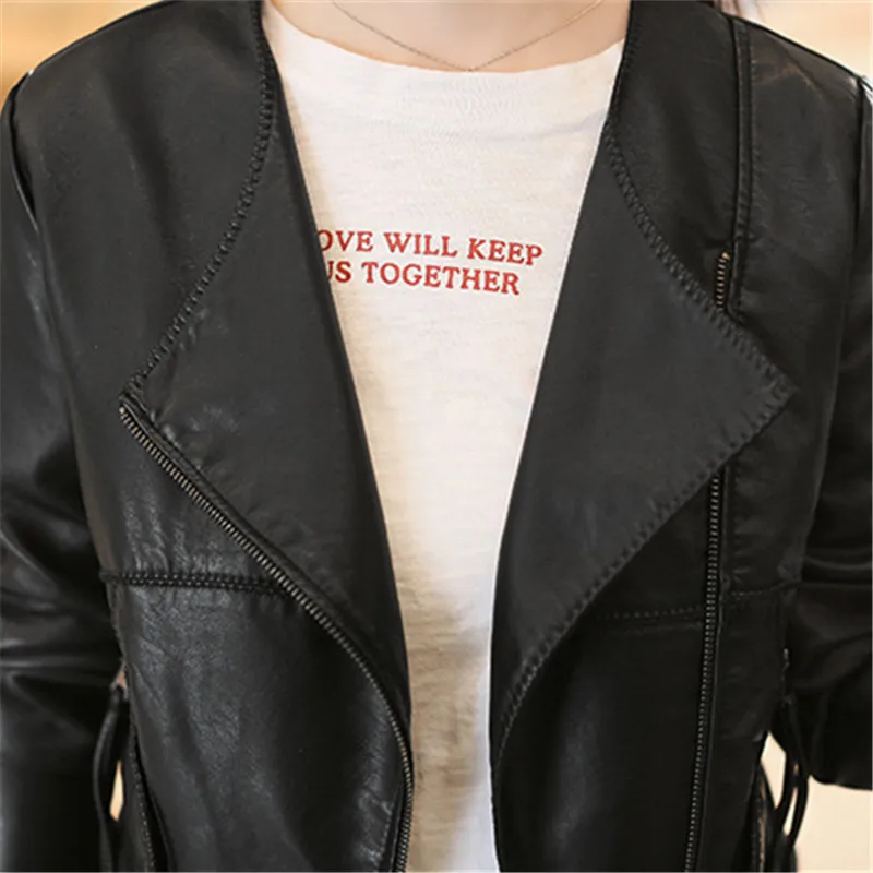 Новинка 2018 осенняя куртка бомбер из искусственной кожи в стиле панк уличная