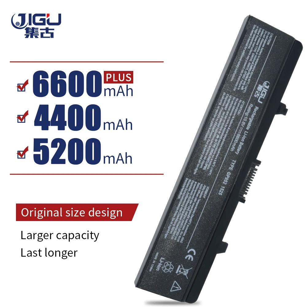 

JIGU 6CELLS C601H D608H GW240 XR693 M911G Laptop Battery For Dell Inspiron 1525 1526 1545 1546 X284g For Vostro 500