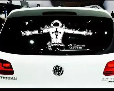 Цельный автомобильный стикер Ace автомобиль тянущий цветок заднее стекло Боковая