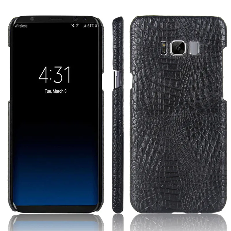 Роскошный чехол из искусственной кожи крокодила для Samsung Galaxy S7 Edge S8 Plus Note 8 J1 J5 J7 2016