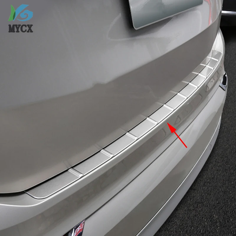 Для Volvo XC90 XC 90 нержавеющая сталь внешний задний бампер Накладка 1 шт. аксессуары для стайлинга автомобилей