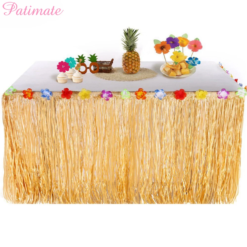 Нарядная тропическая юбка PATIMATE из искусственной травы гавайская летняя