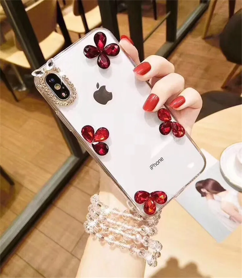 Для iPhone 5 SE 6 6S 7 8 7Plus 8Plus X XS MAX XR Роскошный Блестящий Мягкий чехол для телефона с