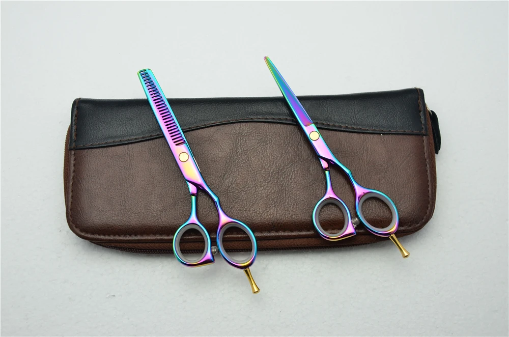 1014C 5 ''Индивидуальный бренд фиолетовый цвет лучшие Парикмахерские ножницы