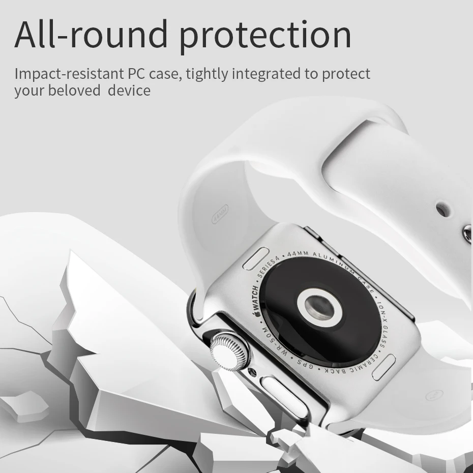 HOCO Ультратонкий жесткий чехол для ПК 40мм 44мм Apple Watch 5 4 Корпус Разноцветный