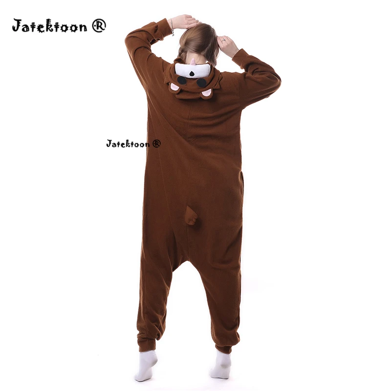 Коричневый Pe do медведь милый медвежонок Pedobear мягкие пижамы Аниме Косплэй костюм