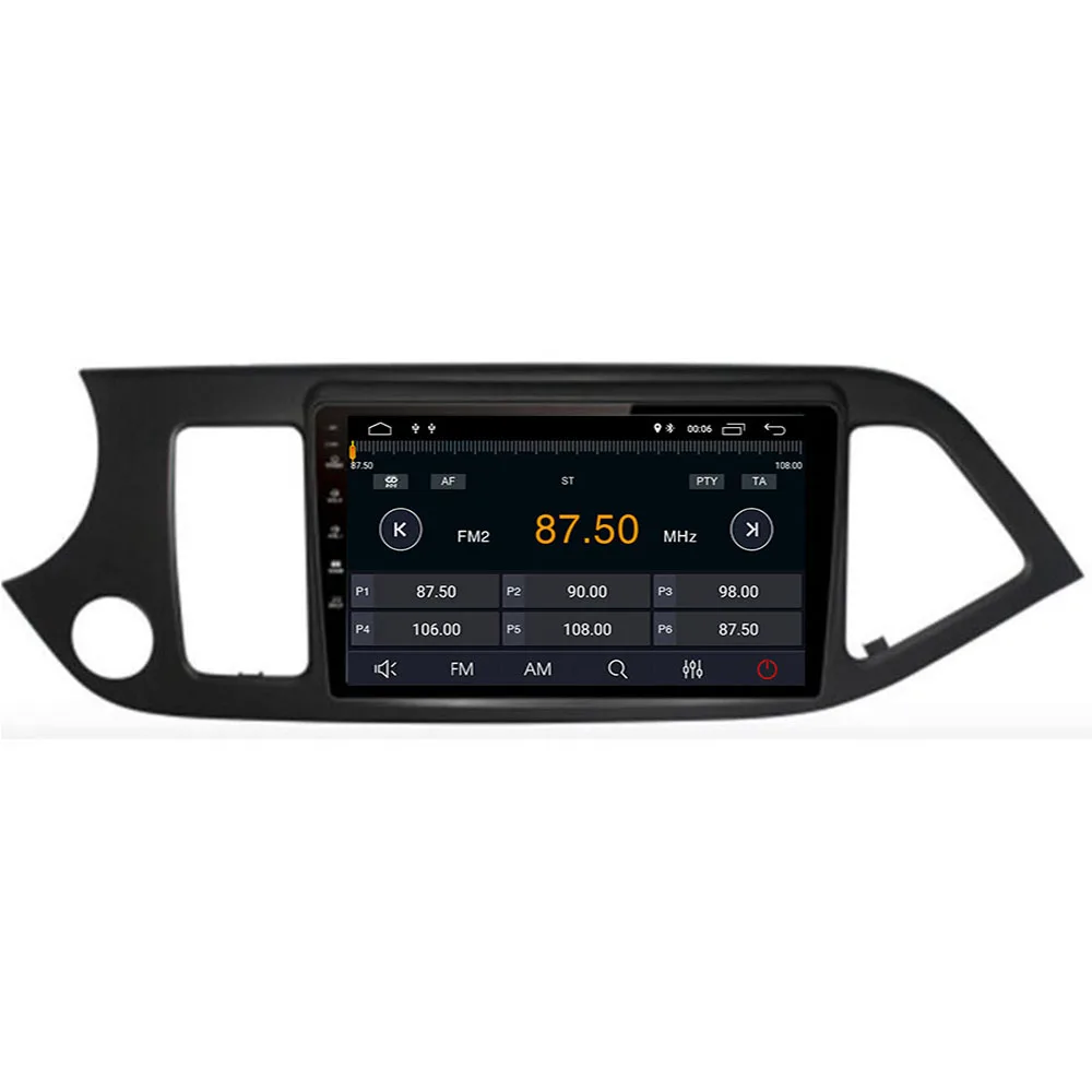 Автомагнитола 2DIN Android 10 9 дюймов для KIA PICANTO Morning 2011 2012 2013 2014 GPS мультимедийный плеер