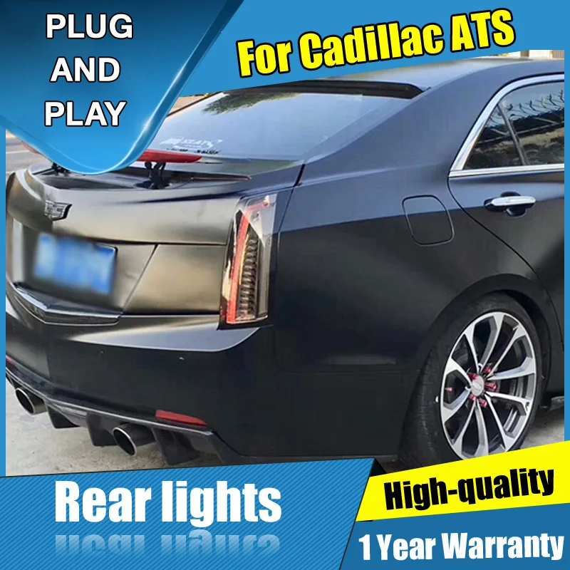 

4PCS Car Styling for Cadillac ATS Taillights 2014-2017 for ATS LED Tail Lamp+Turn Signal+Brake+Reverse LED light