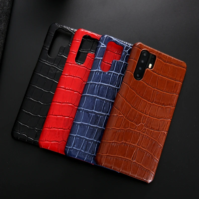Чехол из натуральной крокодиловой кожи для Huawei P30 Pro защитный чехол накладка P20 Mate