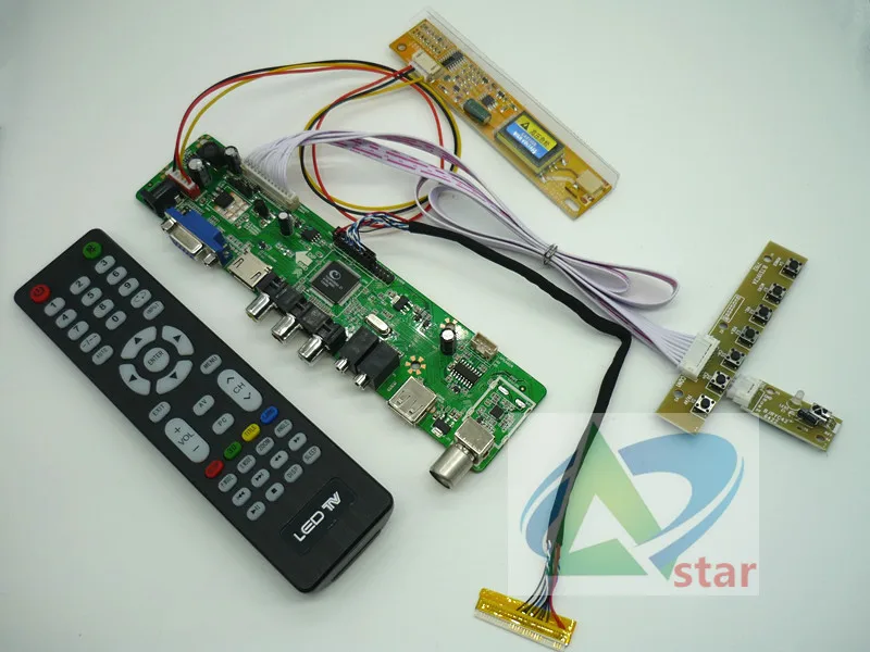 ТВ + HDMI VGA AV USB аудио ЖК дисплей драйвер платы 15 2 &quotB152EW01 V0 1280*854 плата контроллера&quot