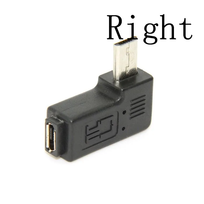 Micro USB 2 0 5Pin штекер к гнезду M F удлинитель адаптер 9 мм Длинный разъем 90 градусов