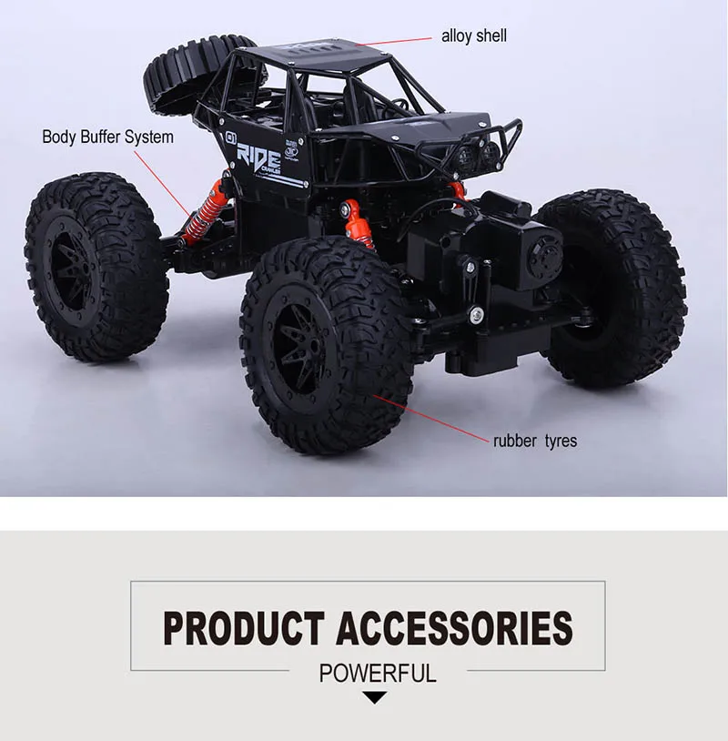 Новая мода 1:16 4WD радиоуправляемые автомобили 2,4G Радиоуправляемый автомобиль, игрушки высокоскоростной внедорожный альпинистский автомобиль игрушки для детей