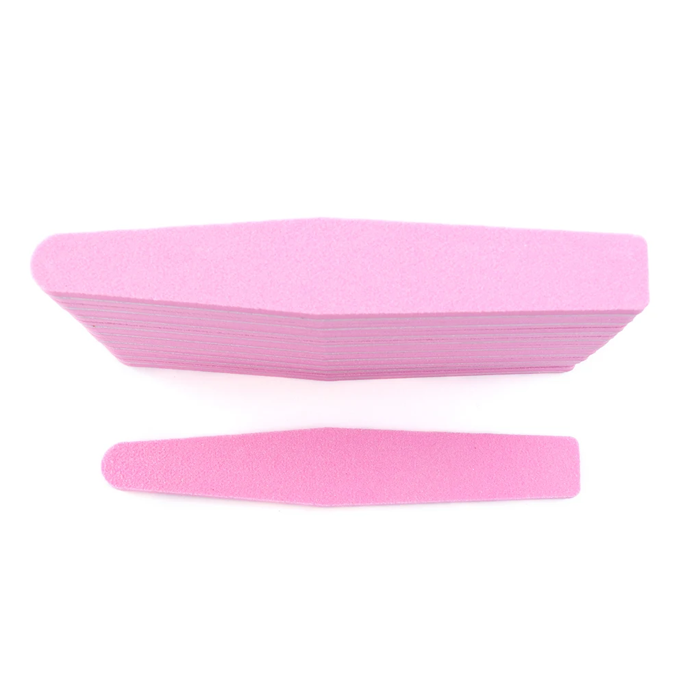 Sanding Nail File Buffer Pink Block Set Professional Straight Nails Art Beauty Polishing Tools Files For Manicure Pedicure SA832 | Красота и