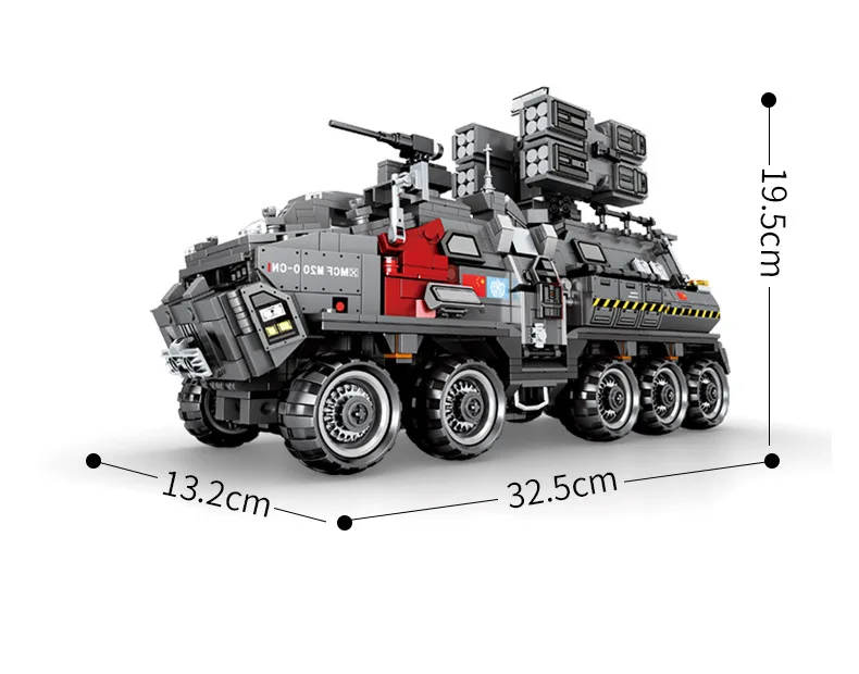 Странствующая земля CN171 несущий военный подходит technic городской спецназ Танк строительные блоки кирпичи модель игрушки подарок для детей