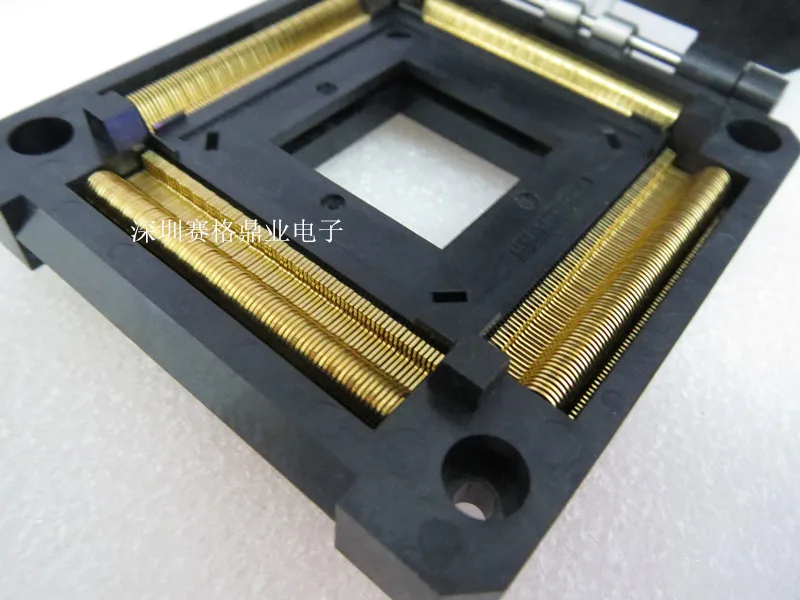 Clamshell 100%New&Original  IC51-3044-1471 QFP304/TQFP304 0.5mm  IC Burning seat Adapter testing seat Test Socket test bench