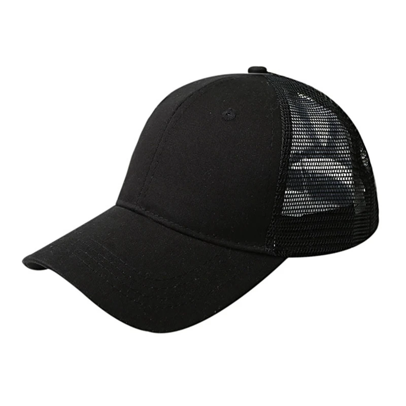 Конский хвост бейсболки женские грязный булочка Snapback Лето сетчатые шляпы повседневное спорта тенниса кепки s Прямая шляпа кепки