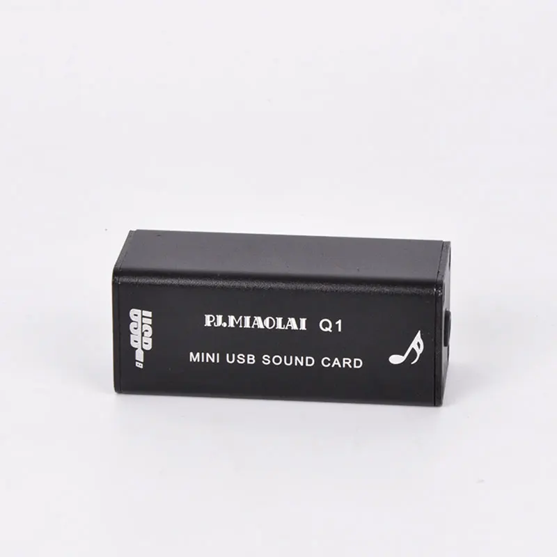 USB DAC PJ. MIAOLAI Q1 ноутбук Настольный HiFi компьютер Fever аудио Внешняя портативная декодирующая звуковая карта Высокое качество Горячая Распродажа Черный