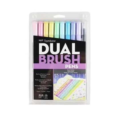 Pastel 10pcs TOMBOW Япония 96 цветов Двойные головки Художественный набор кистей ручка маркер профессиональная водный маркер ручка живопись поставки - Цвет: Pastel 10pcs