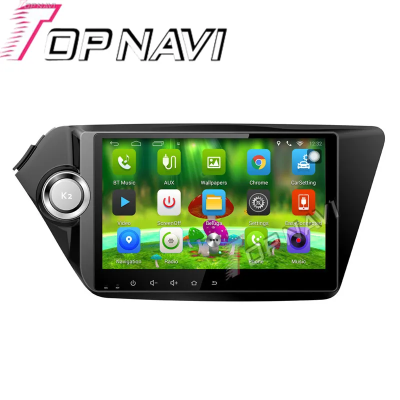 Topnavi 9 ''четырехъядерный Android 6 0 Автомобильный GPS-навигатор для KIA K2 2011 2012 Радио